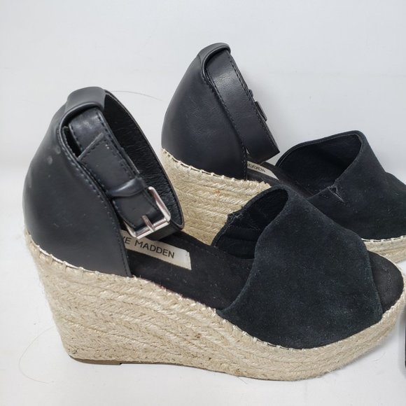 Steve Madden Suede Leather Jyia Platform Sandals, 8.5 - Picture 3 of 13
